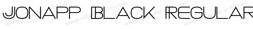 Jonapp Black Regular字体转换